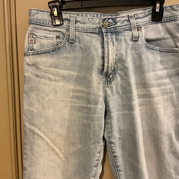 AG Everett Slim Straight Jeans Light Blue Faded Denim Size 31 33 W31 L33 31R - Picture 3 of 8